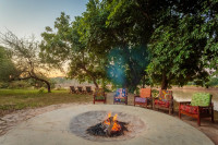 Fires in the evening, sharing stories and winding down.