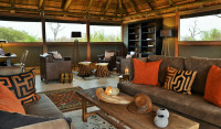 One of the many seating areas