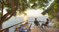 Rubondo Island Camp - Breakfast deck with view