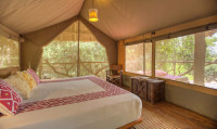 Tent interior