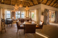 Tongabezi main indoor dining space