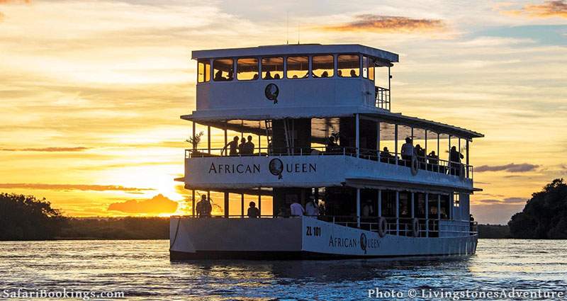 The African Queen, a triple-deck, 21m/70ft sailboat