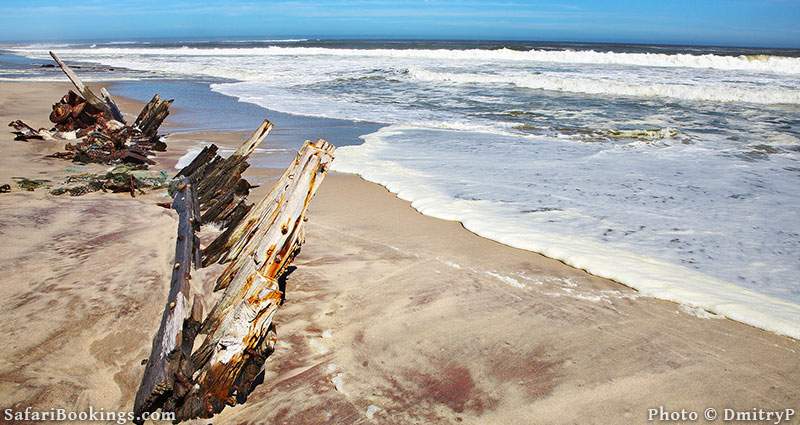 Ship remains in Skeleton Coast National Park