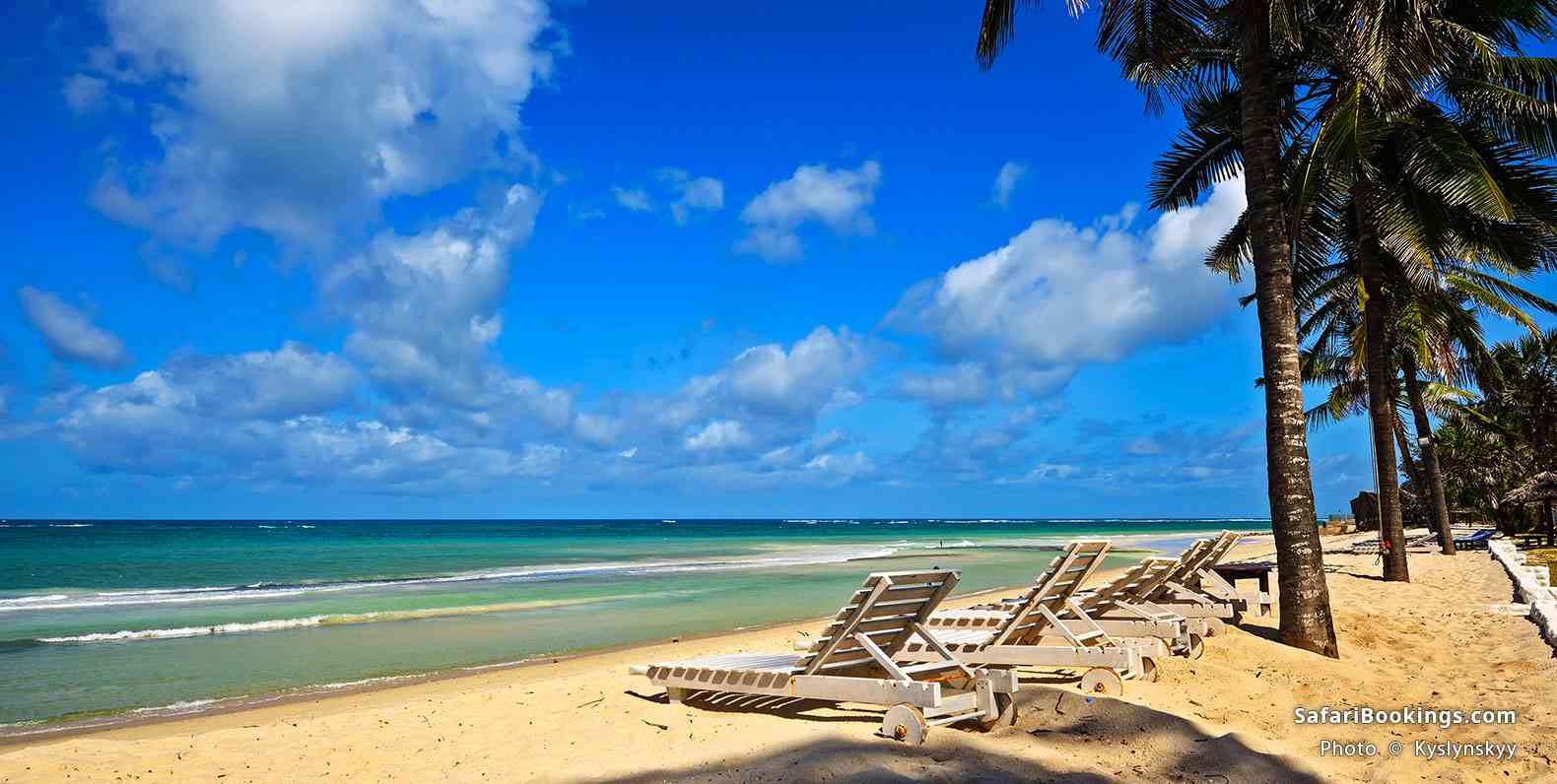 Sunbeds on the beach