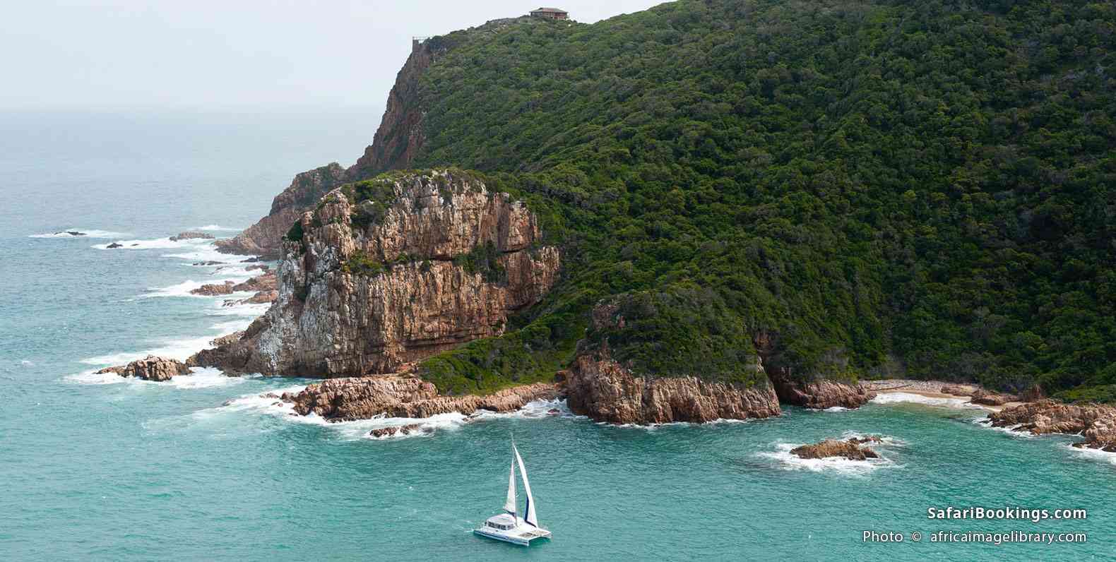 View of the Western Head and Knysna Lagoon from the east