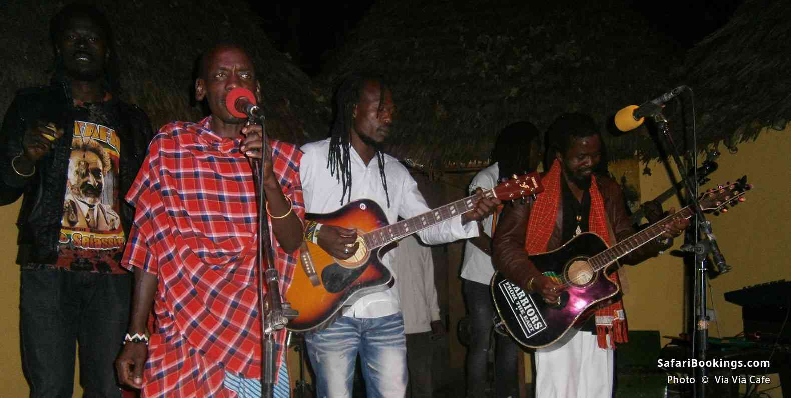 Band performing at Via Via