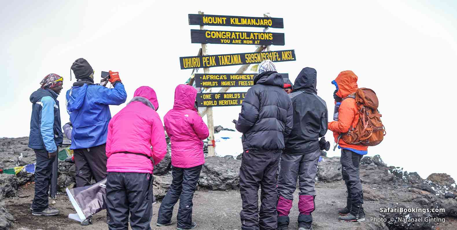 Climbers at the summit