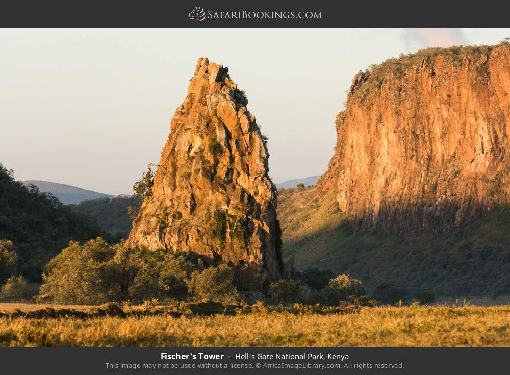 Fischer's Tower in Hell's Gate National Park, Kenya