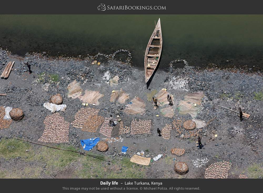 Daily life in Lake Turkana, Kenya