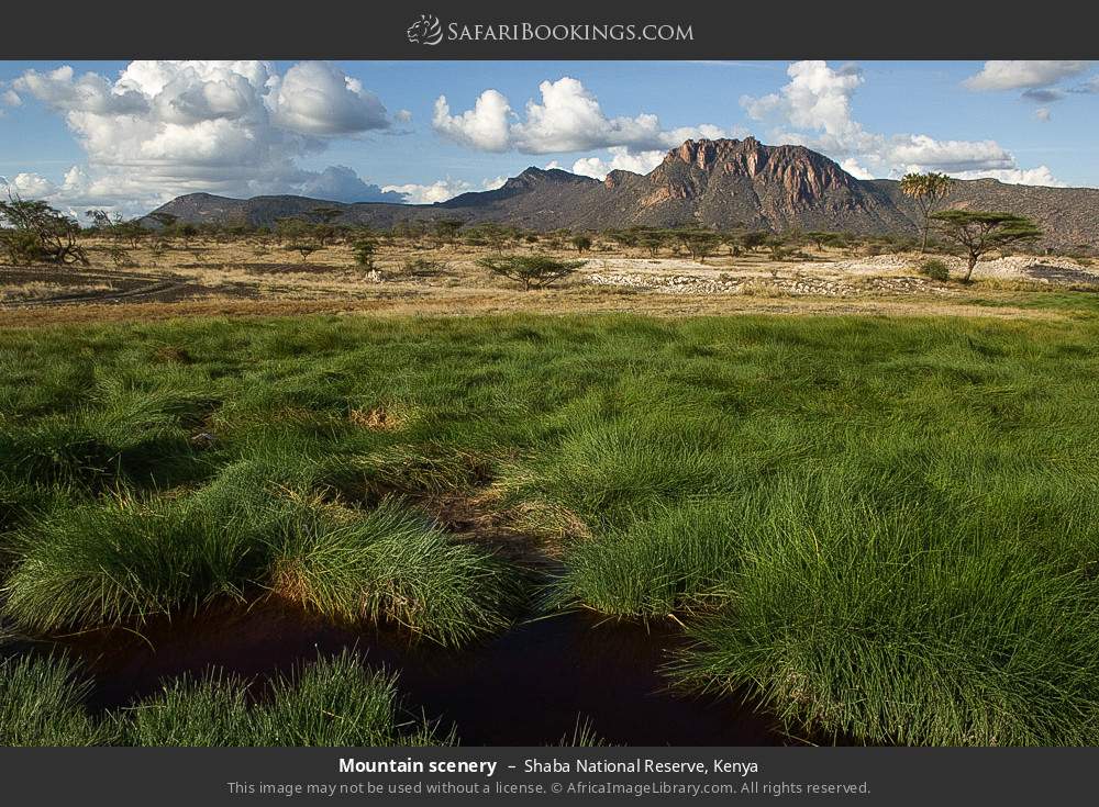 Mountain scenery in Shaba National Reserve, Kenya