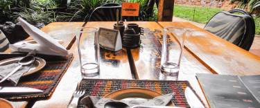 Carnivore Restaurant table set-up