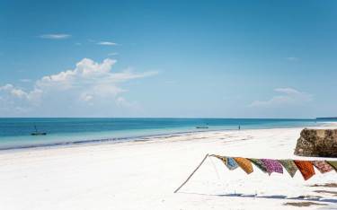Textiles for sale on the beach