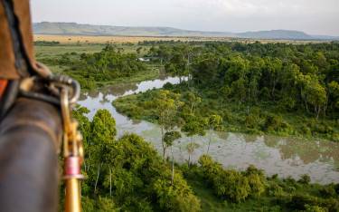 Balloon safari over the Masai Mara