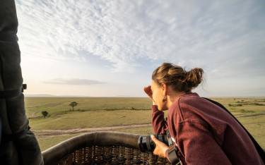Balloon safari over the Masai Mara