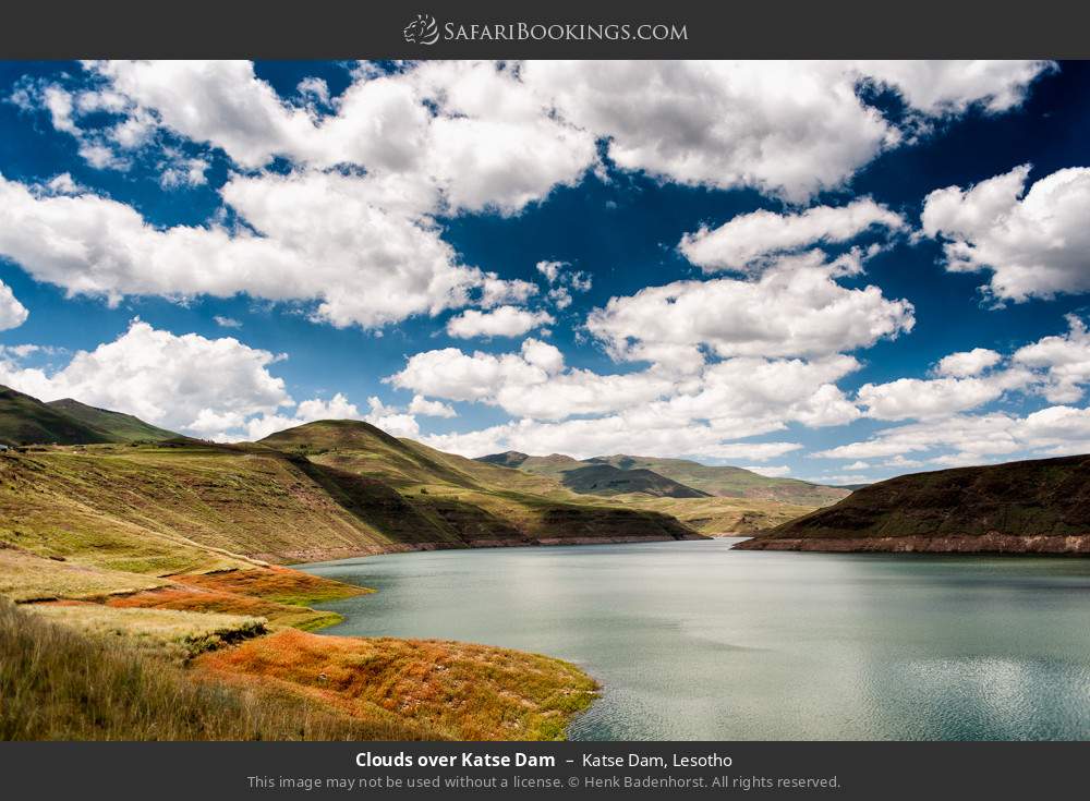 Clouds over Katse Dam in Katse Dam, Lesotho