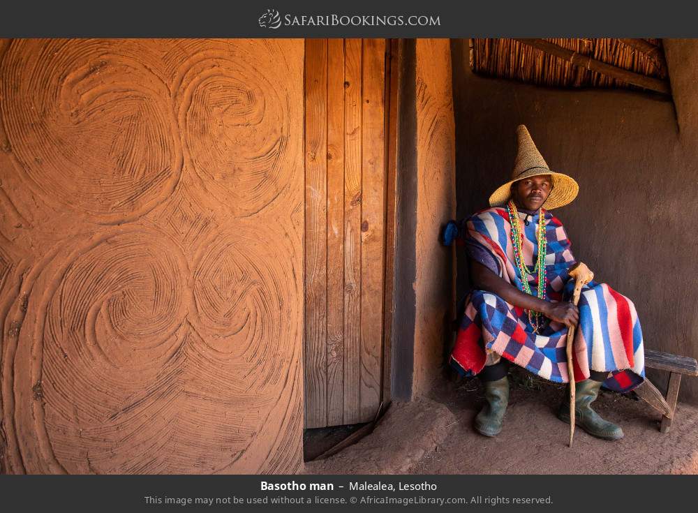 Basotho man in Malealea, Lesotho