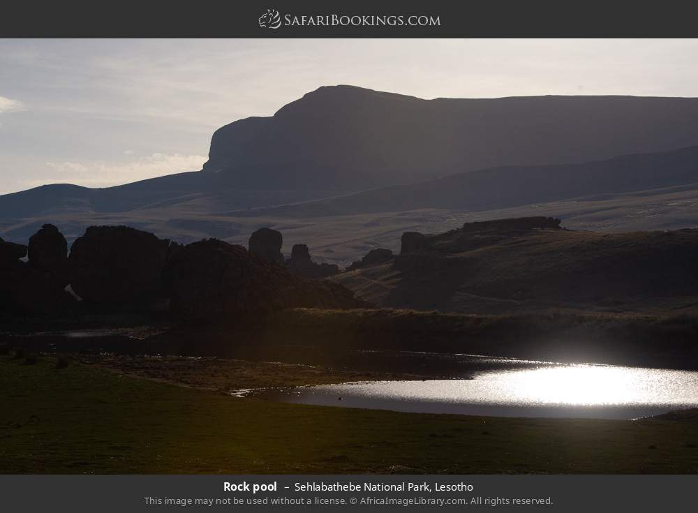 Rock pool in Sehlabathebe National Park, Lesotho