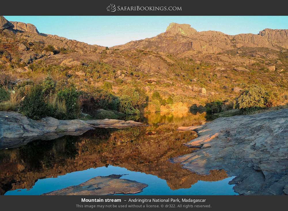 Mountain stream in Andringitra NP in Andringitra National Park, Madagascar