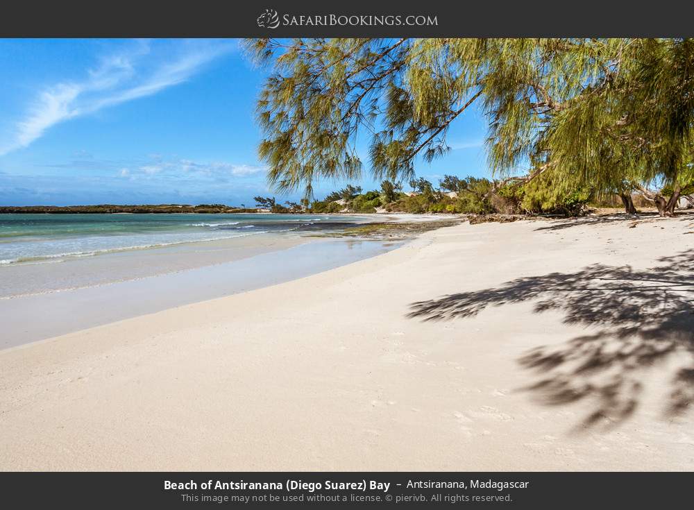 Beach in Antsiranana (Diego Suarez) Bay, north Madagascar in Antsiranana, Madagascar