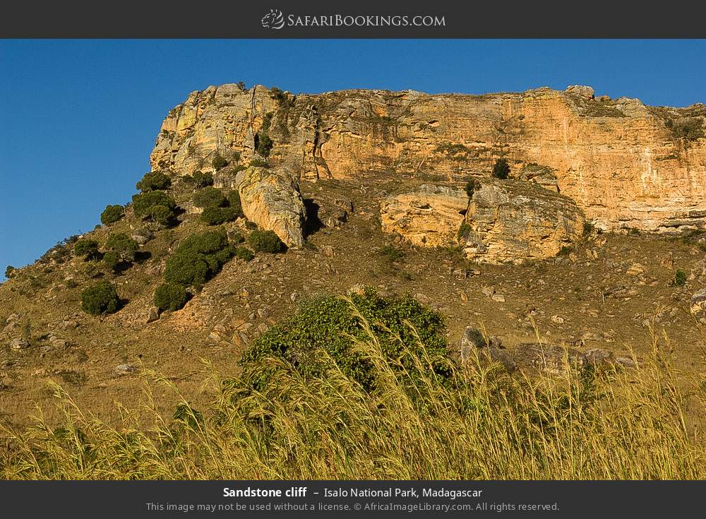 Sandstone cliff in Isalo National Park, Madagascar