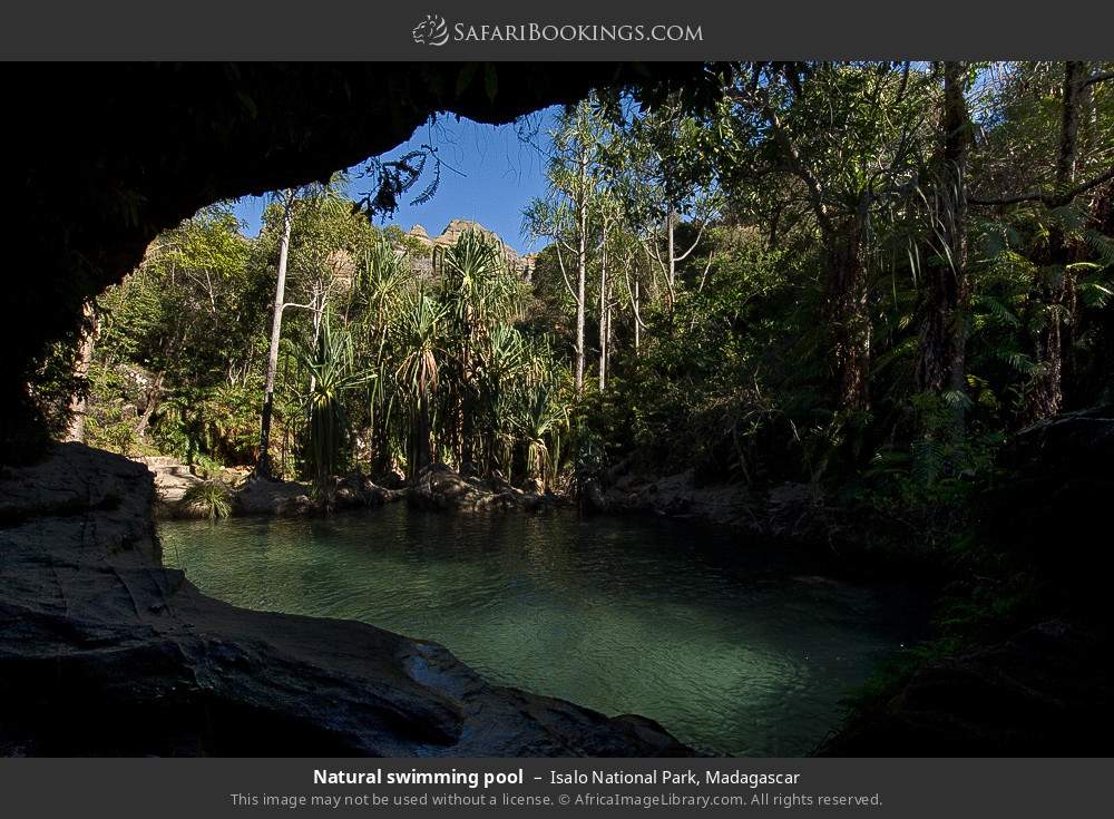 Natural swimming pool in Isalo National Park, Madagascar