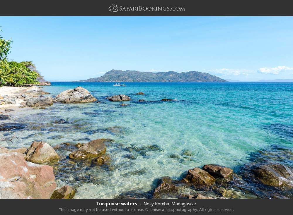 Turquoise waters, Nosy Komba in Nosy Komba, Madagascar
