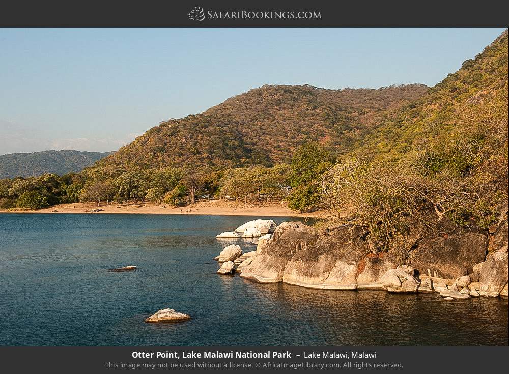 Otter Point, Lake Malawi NP in Lake Malawi, Malawi