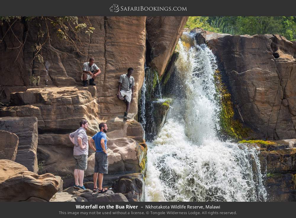 Waterfall on the Bua River in Nkhotakota Wildlife Reserve, Malawi