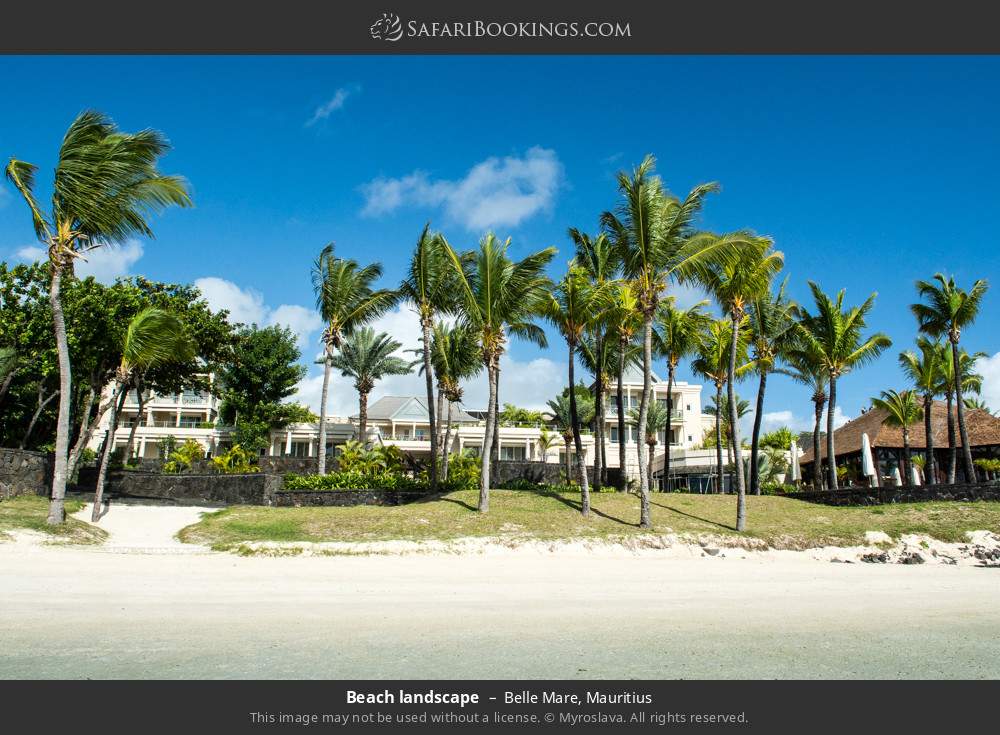 Belle Mare Beach in Belle Mare, Mauritius