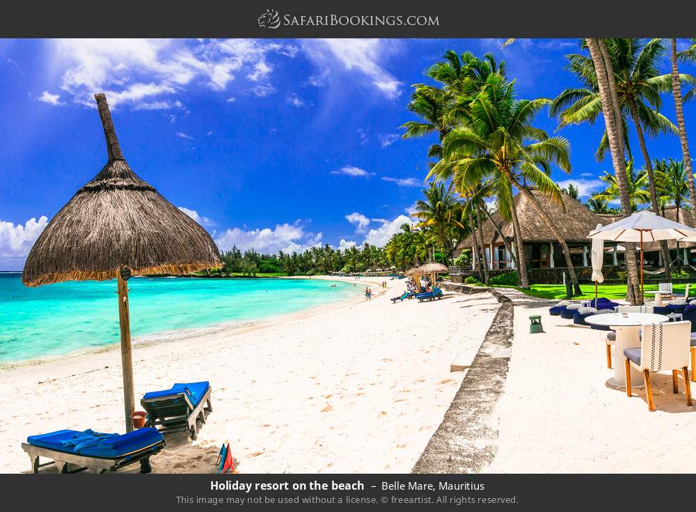 Holiday resort on Belle Mare Beach in Belle Mare, Mauritius