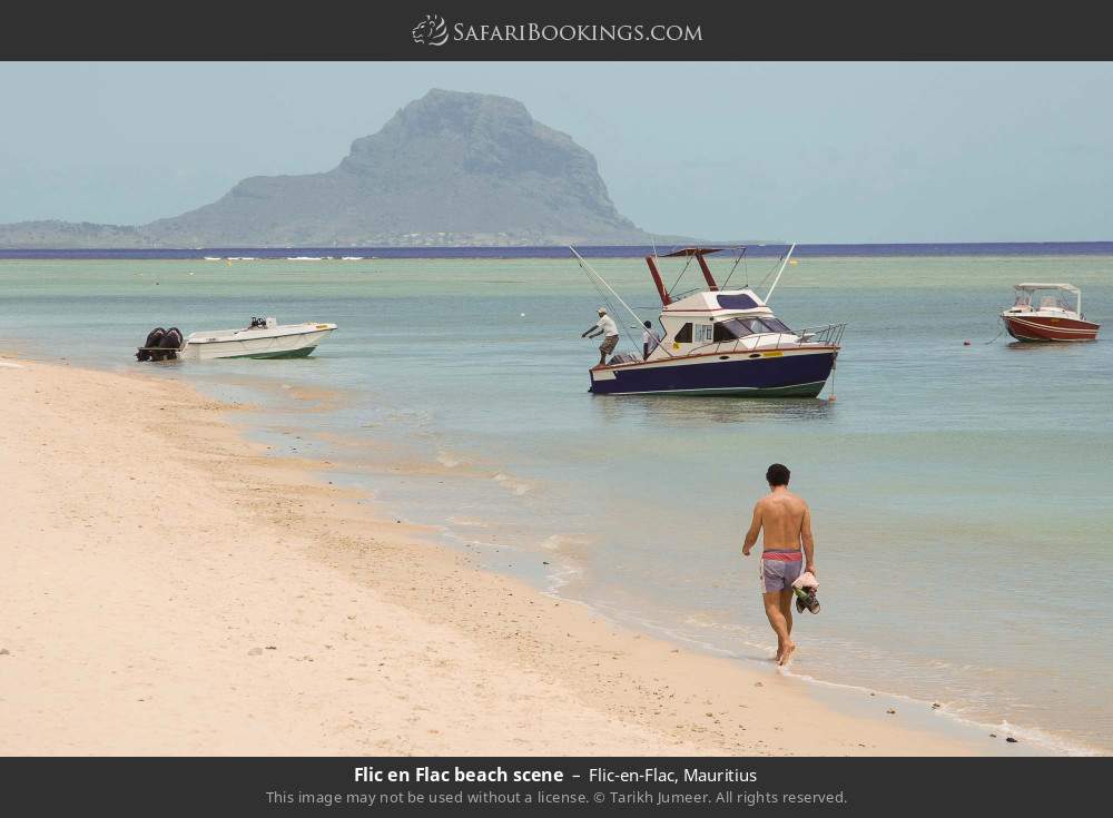 Flic-en-Flac Beach in Flic-en-Flac, Mauritius