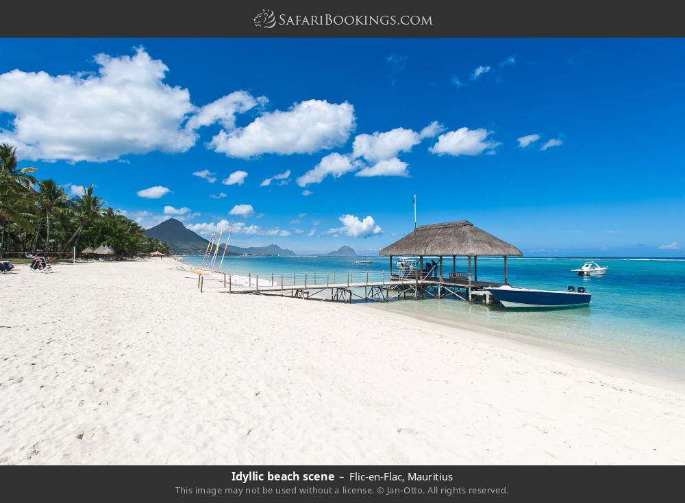 Flic-en-Flac Beach in Flic-en-Flac, Mauritius