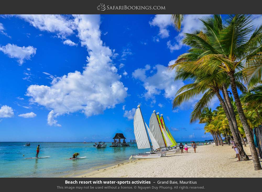 Water-sports activities at Grand Baie in Grand Baie, Mauritius
