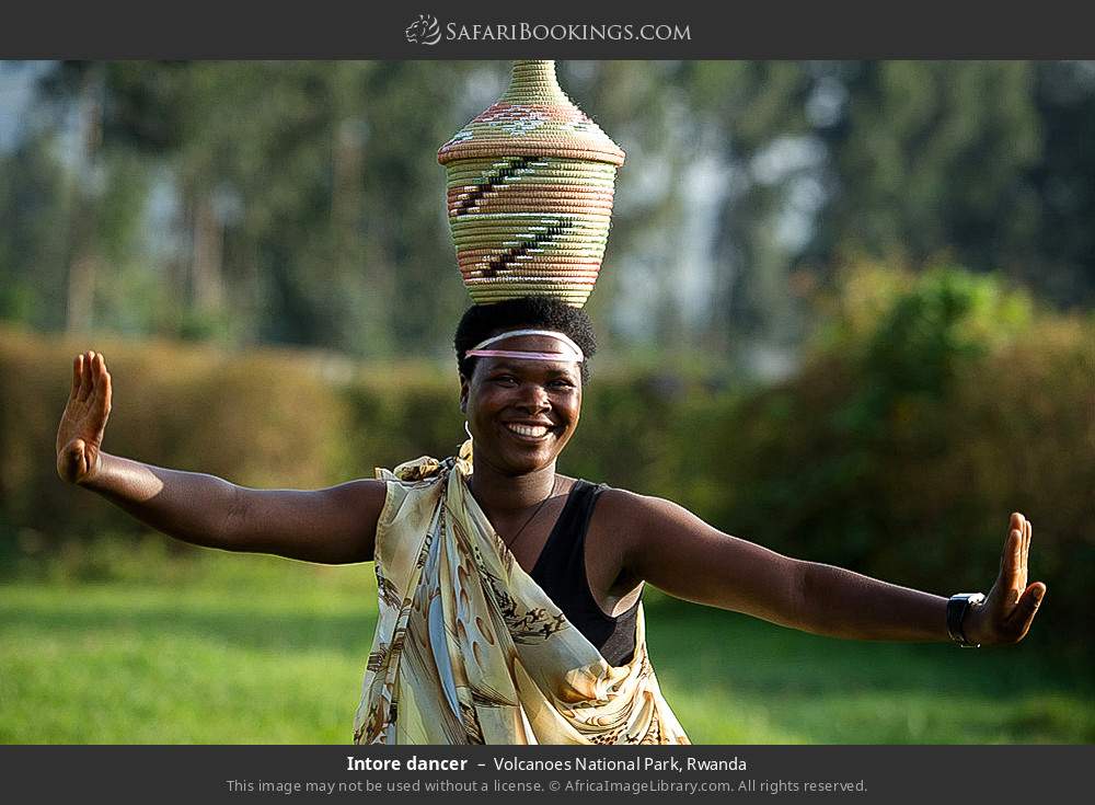Intore dancer in Volcanoes National Park, Rwanda