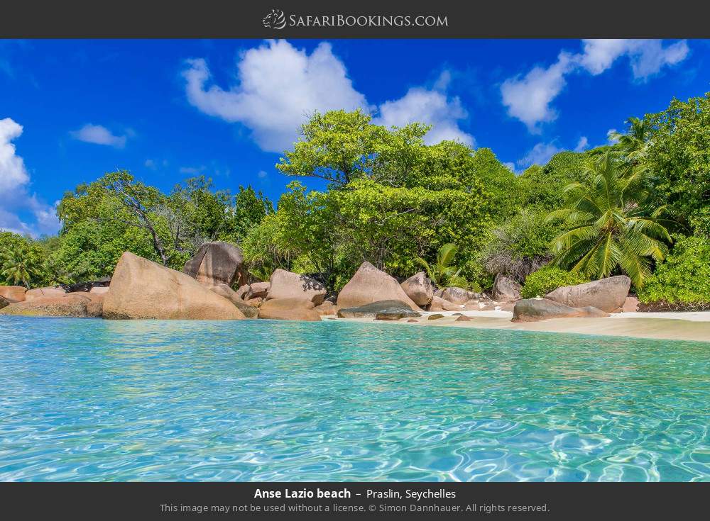 Anse Lazio beach in Praslin, Seychelles