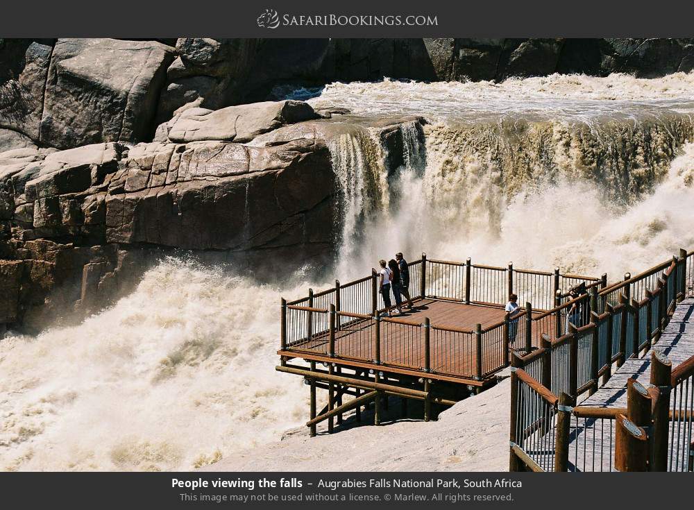 People viewing the falls in Augrabies Falls National Park, South Africa