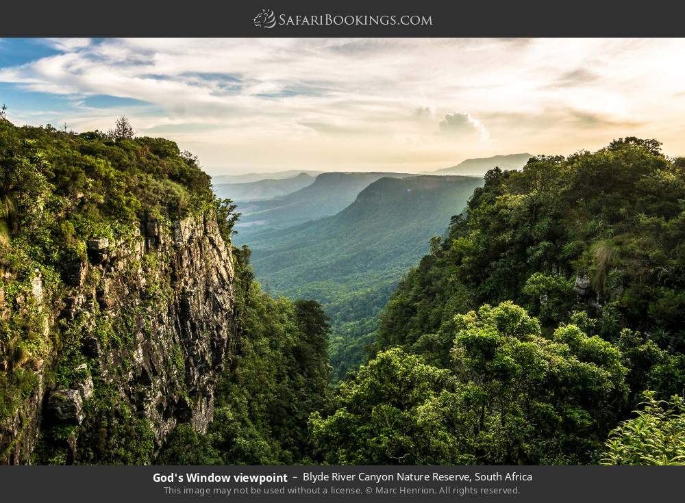 God's Window viewpoint in Blyde River Canyon in Blyde River Canyon Nature Reserve, South Africa