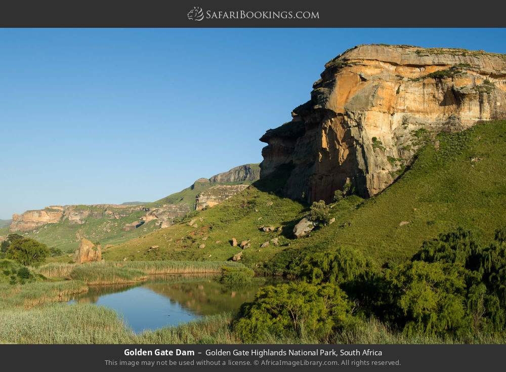 Golden Gate Dam in Golden Gate Highlands National Park, South Africa