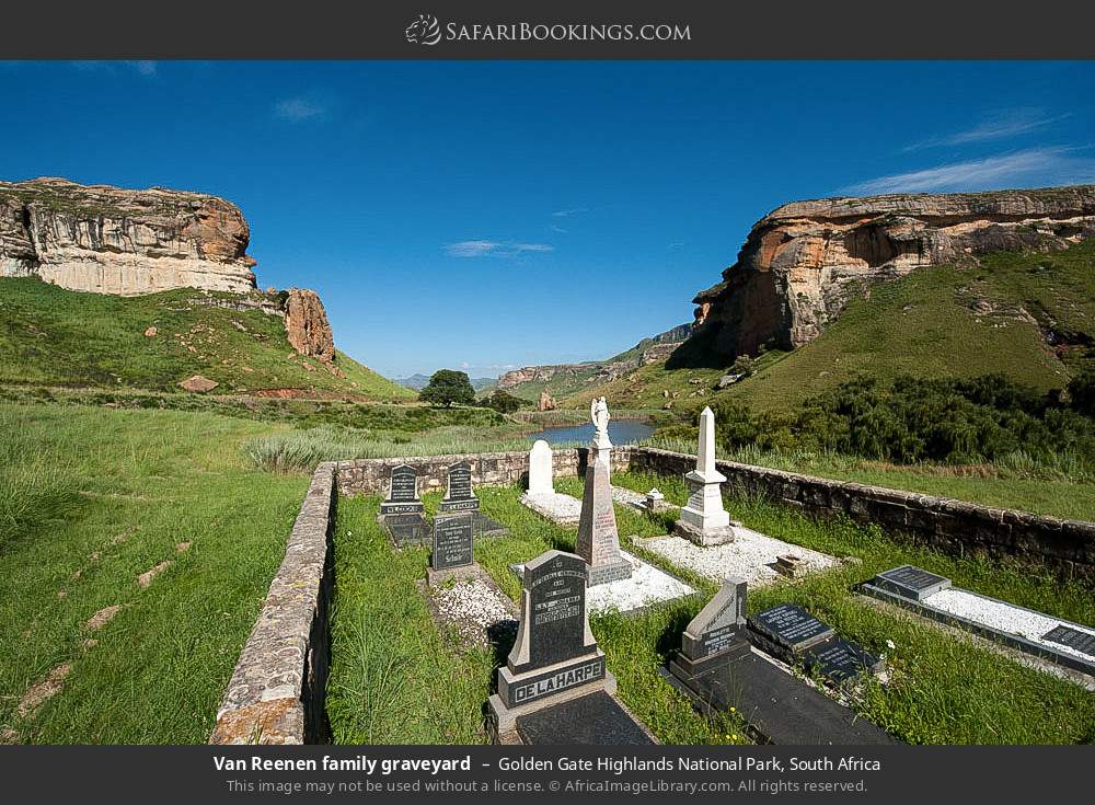 Van Reenen family graveyard in Golden Gate Highlands National Park, South Africa