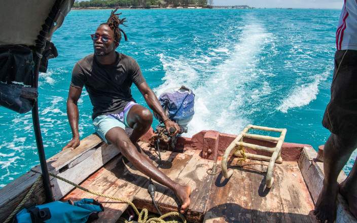 Take a dhow to Changuu (Prison) Island and Nakupenda Beach