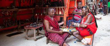 Souvenir store at the Maasai Market