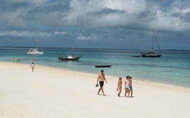 Thumbnail of People walking on the beach