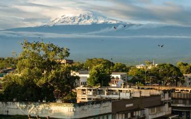 Mount Kilimanjaro seen from Moshi