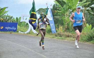 Runners at the Kilimanjaro Marathon