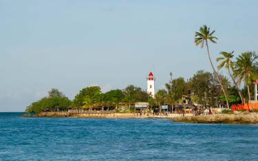 The lighthouse at the end of Nungwi beach