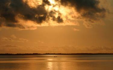 Ocean view at sunrise