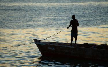 Fishing boat in the harbor