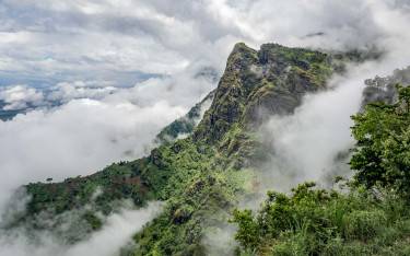 Mountains in the clouds