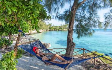 Relaxing in a hammock in Kizimkazi