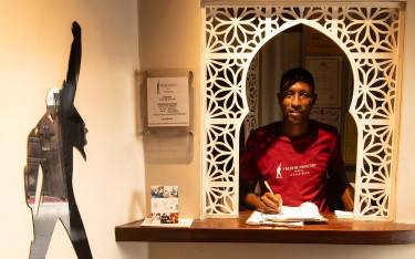 Entrance at the Freddie Mercury Museum